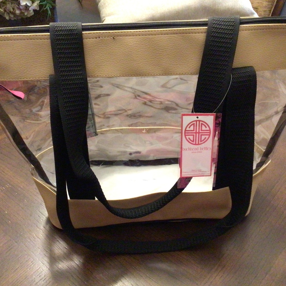 Large clear tote